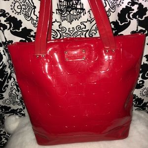 Kate spade red patent leather purse